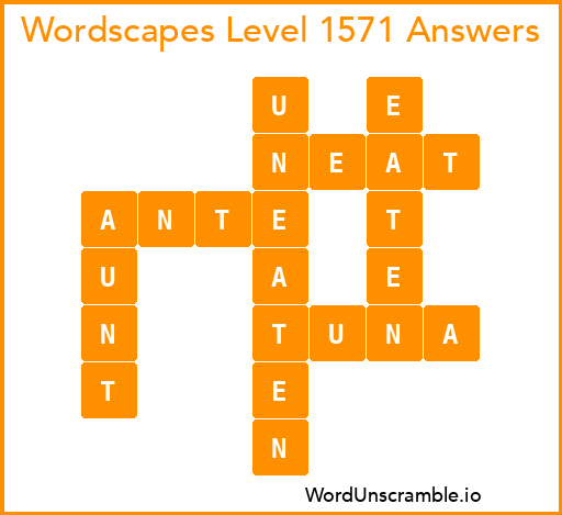 Wordscapes Level 1571 Answers