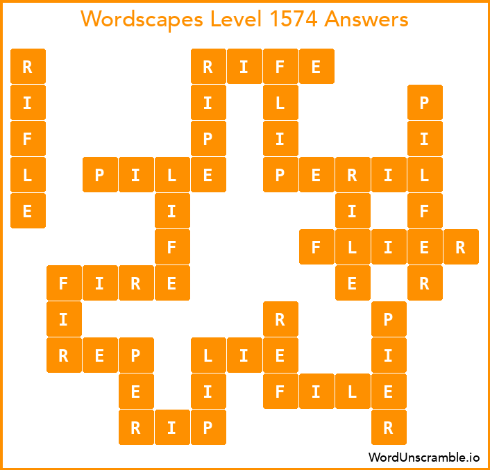 Wordscapes Level 1574 Answers