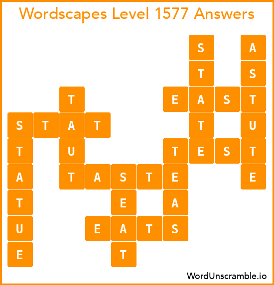 Wordscapes Level 1577 Answers