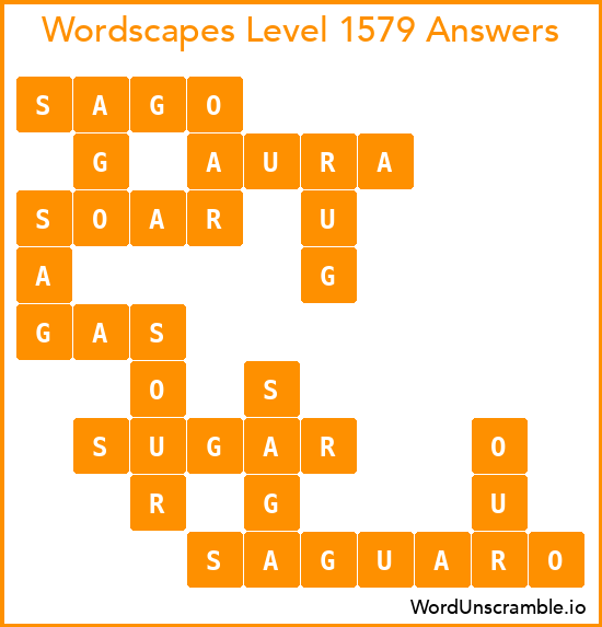 Wordscapes Level 1579 Answers
