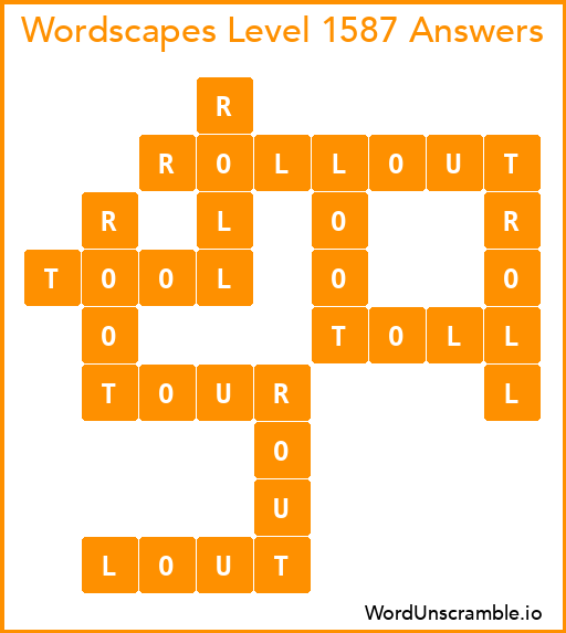 Wordscapes Level 1587 Answers