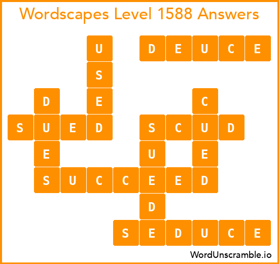 Wordscapes Level 1588 Answers