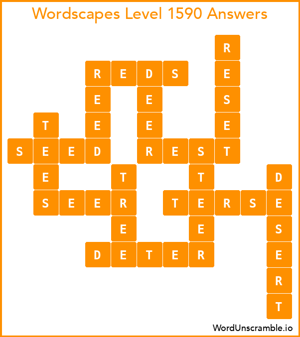 Wordscapes Level 1590 Answers