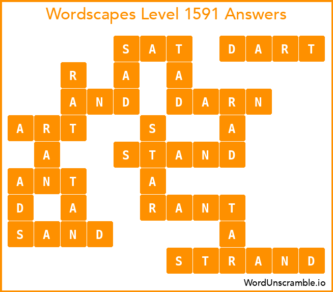 Wordscapes Level 1591 Answers