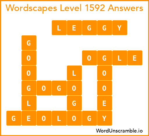 Wordscapes Level 1592 Answers