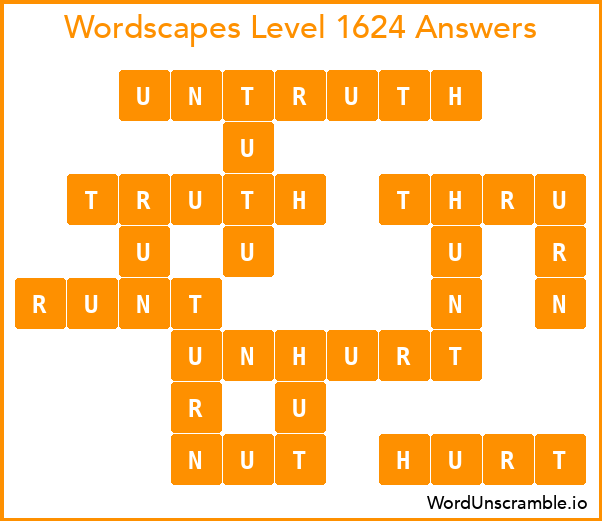 Wordscapes Level 1624 Answers