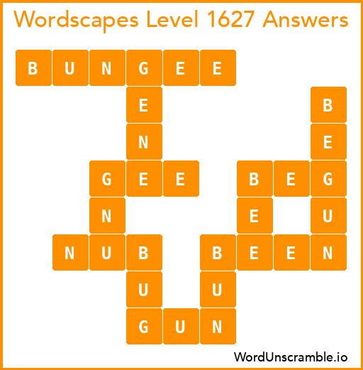 Wordscapes Level 1627 Answers