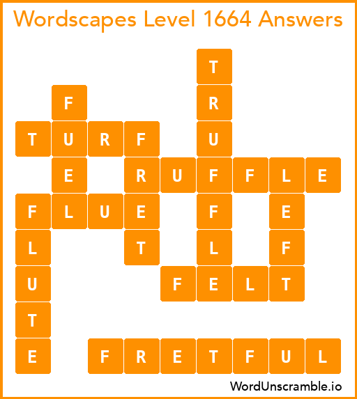Wordscapes Level 1664 Answers