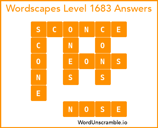 Wordscapes Level 1683 Answers