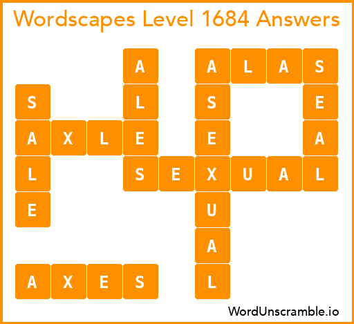Wordscapes Level 1684 Answers