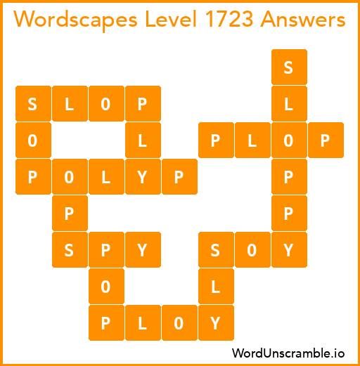 Wordscapes Level 1723 Answers
