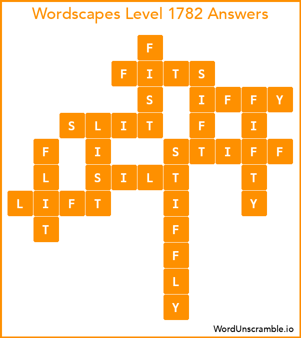 Wordscapes Level 1782 Answers
