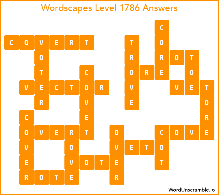 Wordscapes Level 1786 Answers