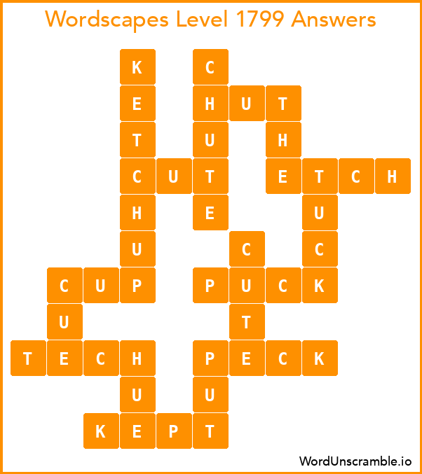 Wordscapes Level 1799 Answers