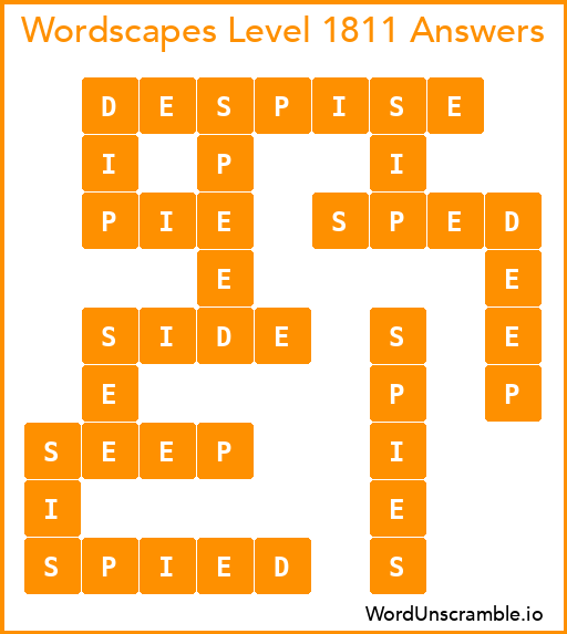 Wordscapes Level 1811 Answers
