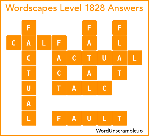 Wordscapes Level 1828 Answers