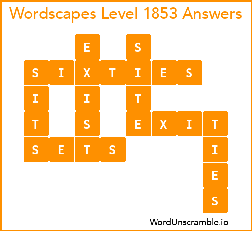 Wordscapes Level 1853 Answers