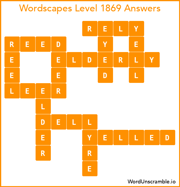 Wordscapes Level 1869 Answers
