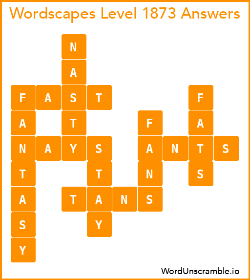Wordscapes Level 1873 Answers