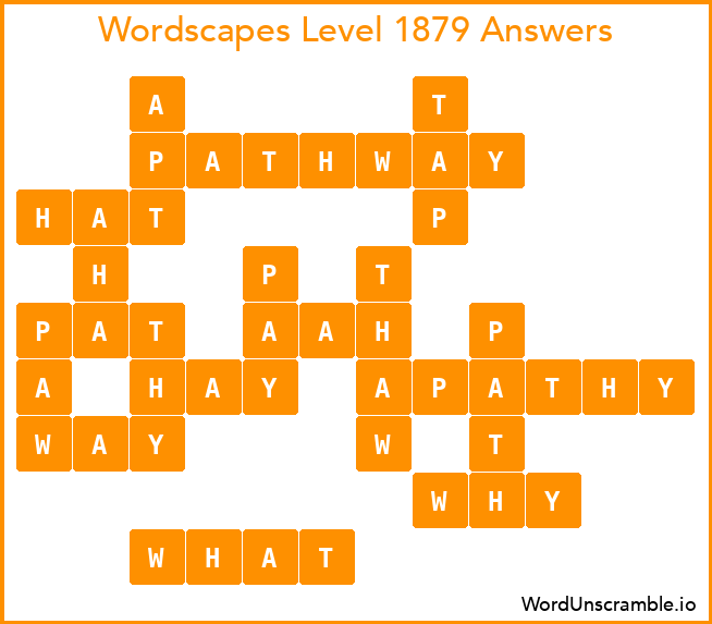 Wordscapes Level 1879 Answers