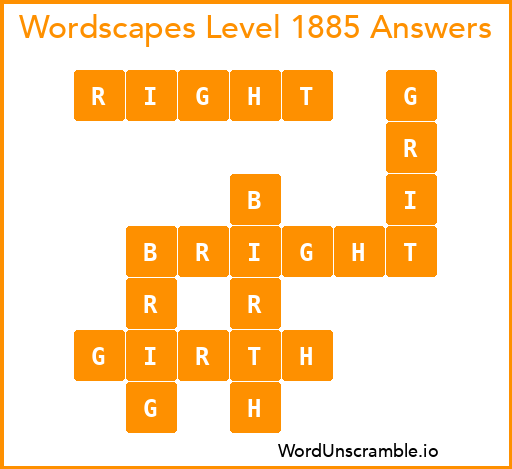 Wordscapes Level 1885 Answers