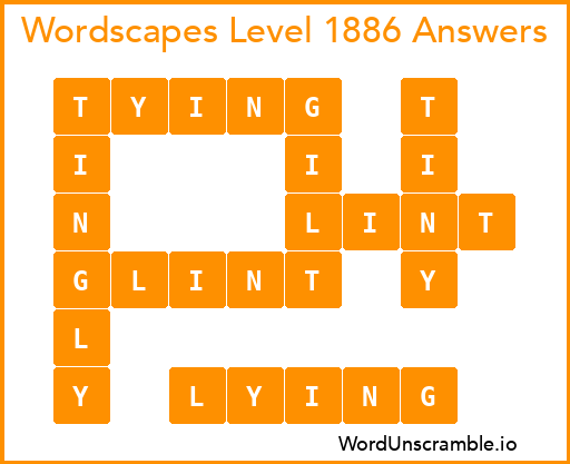 Wordscapes Level 1886 Answers