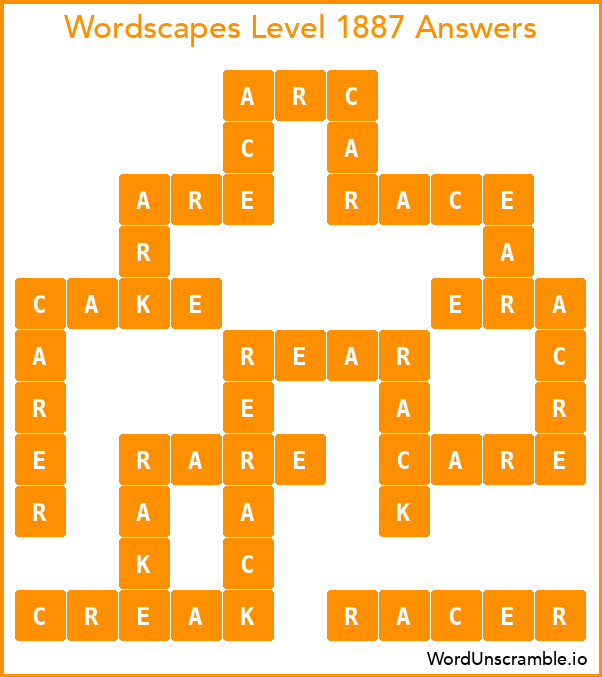 Wordscapes Level 1887 Answers