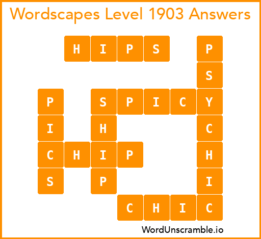 Wordscapes Level 1903 Answers