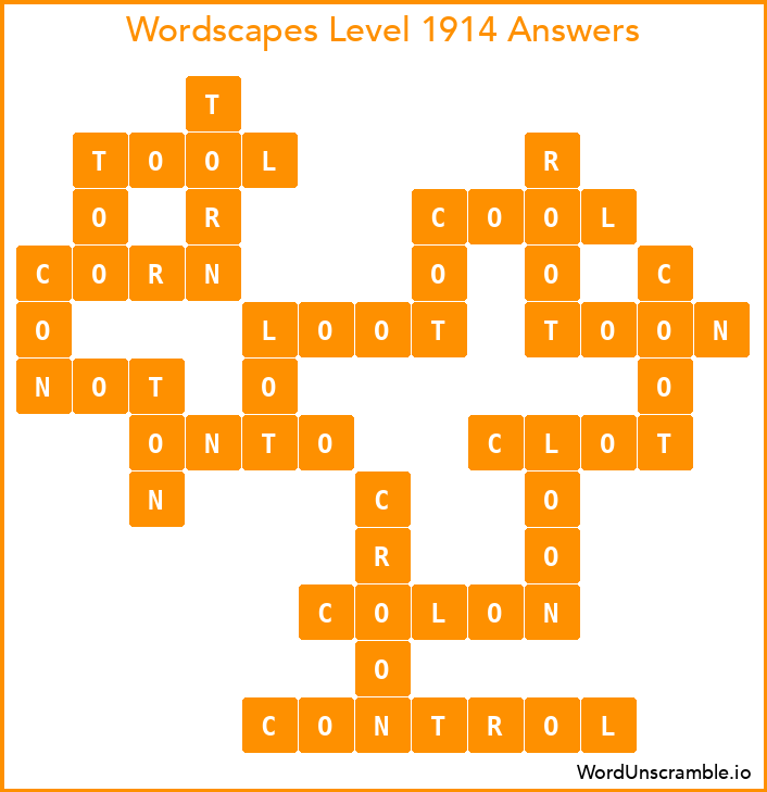 Wordscapes Level 1914 Answers