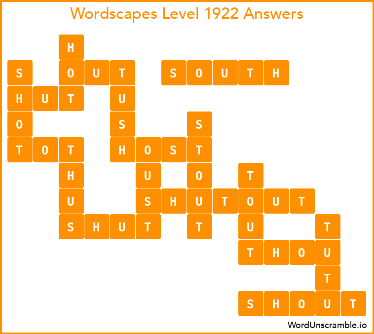 Wordscapes Level 1922 Answers
