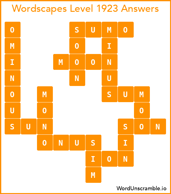 Wordscapes Level 1923 Answers