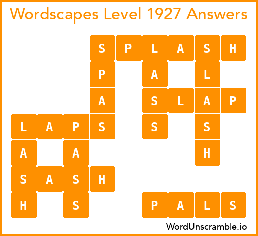 Wordscapes Level 1927 Answers