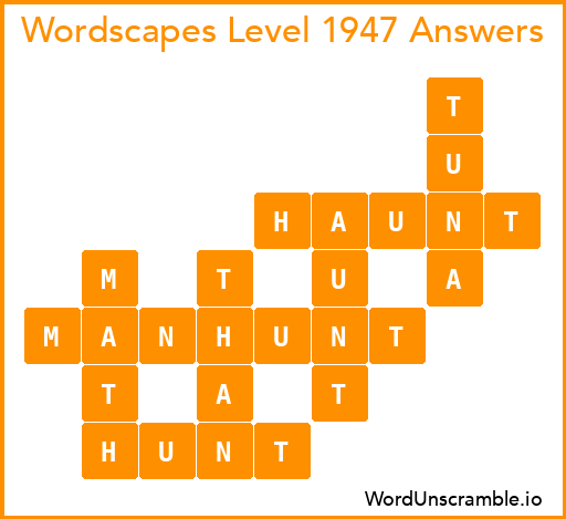 Wordscapes Level 1947 Answers