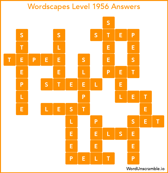 Wordscapes Level 1956 Answers