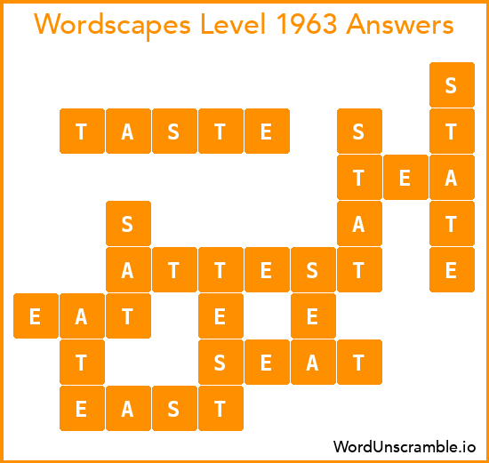 Wordscapes Level 1963 Answers