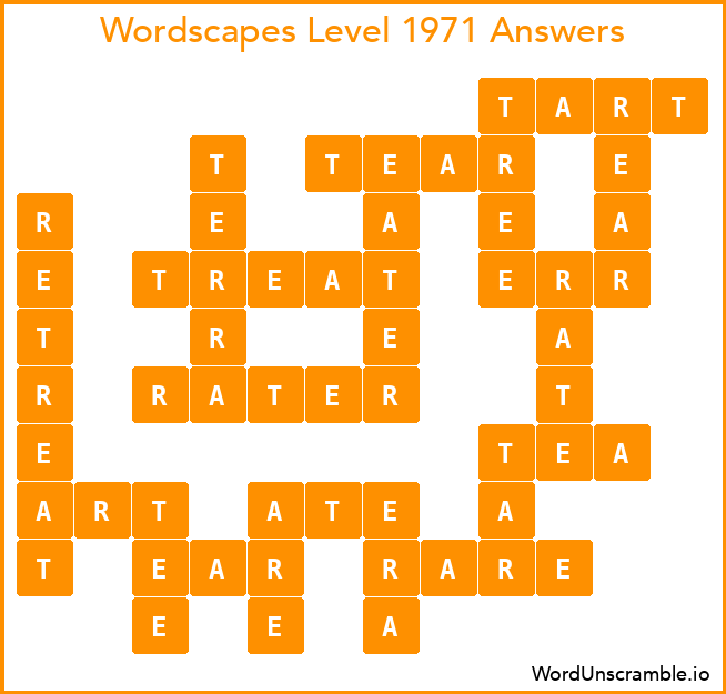 Wordscapes Level 1971 Answers