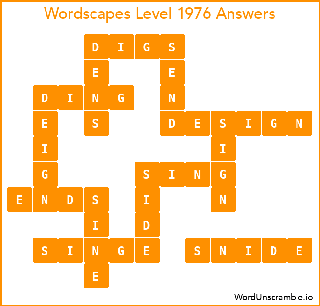 Wordscapes Level 1976 Answers