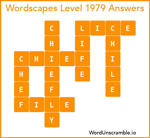 Wordscapes Level 1979 Answers