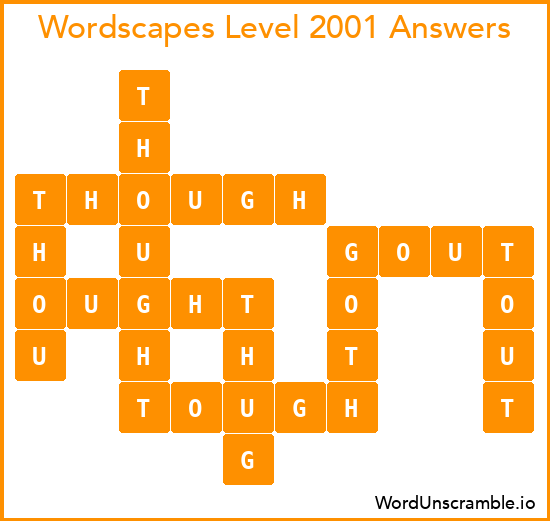 Wordscapes Level 2001 Answers