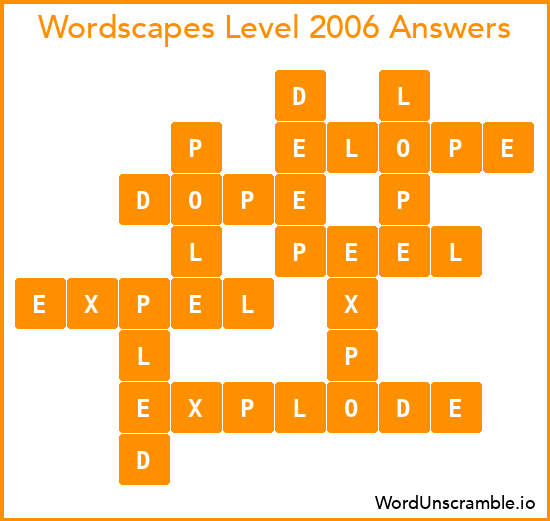 Wordscapes Level 2006 Answers