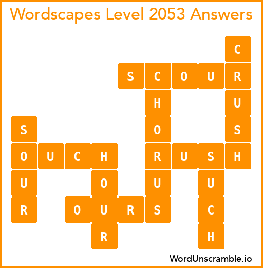 Wordscapes Level 2053 Answers