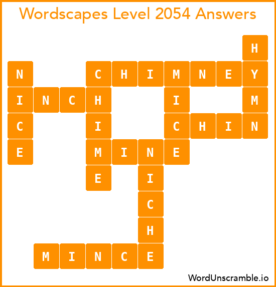Wordscapes Level 2054 Answers