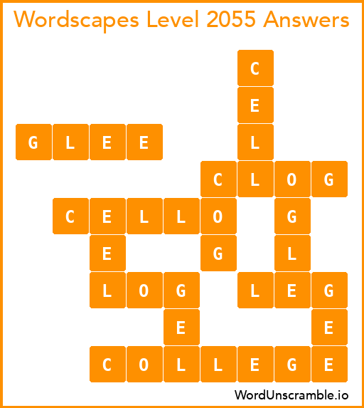 Wordscapes Level 2055 Answers