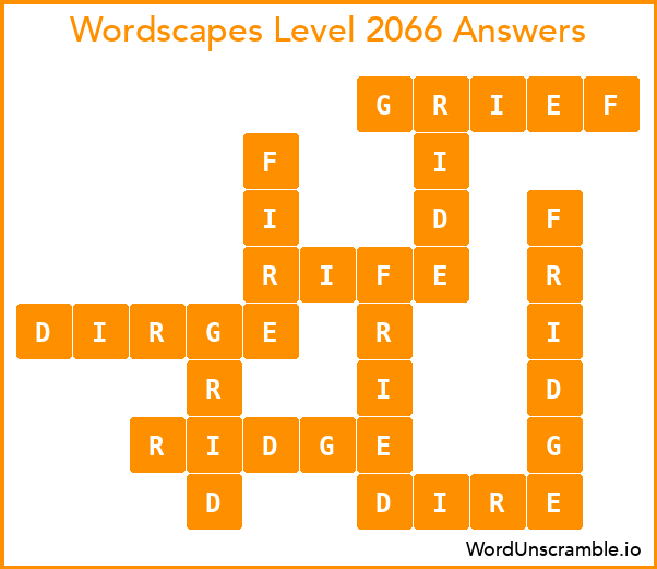 Wordscapes Level 2066 Answers