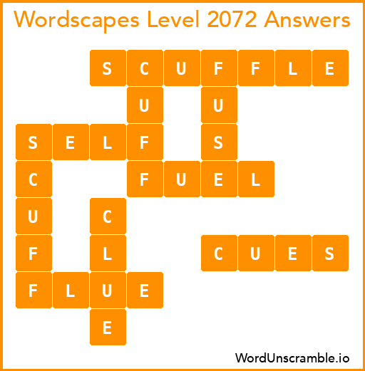 Wordscapes Level 2072 Answers