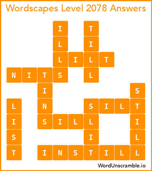 Wordscapes Level 2078 Answers