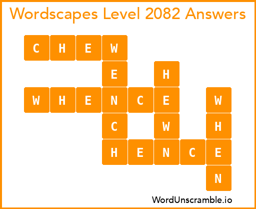 Wordscapes Level 2082 Answers