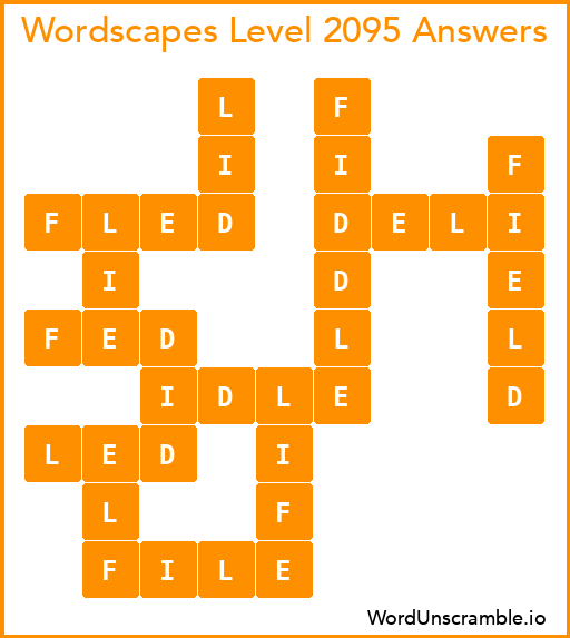 Wordscapes Level 2095 Answers