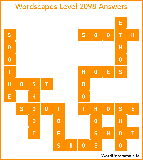 Wordscapes Level 2098 Answers