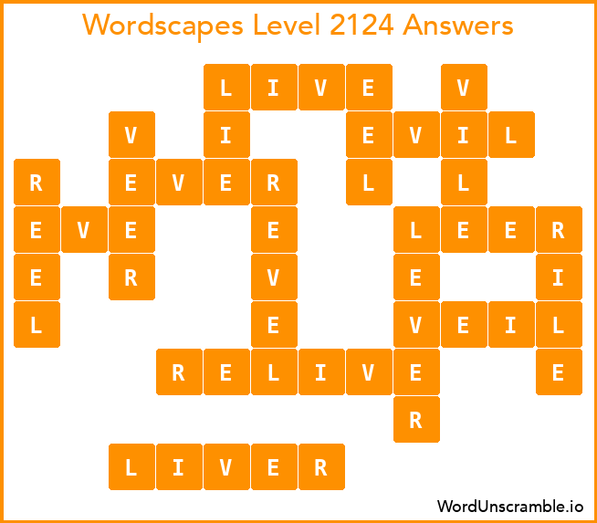 Wordscapes Level 2124 Answers